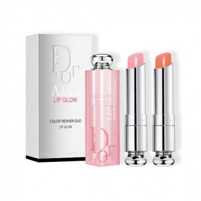 Dior lip glow set -full size - 001pink -004 coral 
